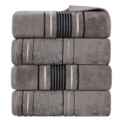 SUPERIOR® Sadie Zero Twist Jacquard Solid Cotton 4-pc. Quick Dry Bath Towel Set