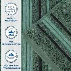 SUPERIOR® Sadie Zero Twist Jacquard Solid Cotton 4-pc. Quick Dry Bath Towel Set