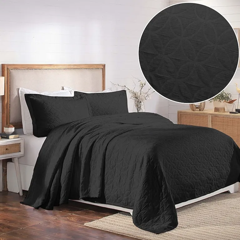 SUPERIOR® Serenity Cotton Matelasse Textured Jacquard Bedspread with Shams