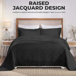 SUPERIOR® Serenity Cotton Matelasse Textured Jacquard Bedspread with Shams