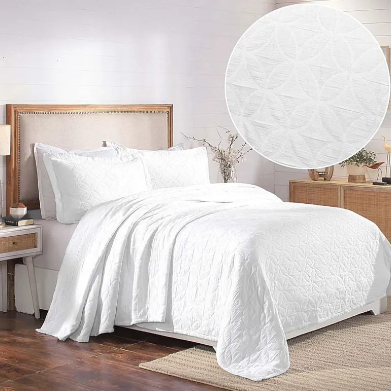 SUPERIOR® Serenity Cotton Matelasse Textured Jacquard Bedspread with Shams