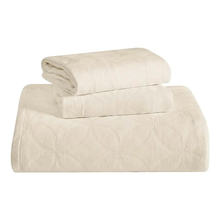 SUPERIOR® Serenity Cotton Matelasse Textured Jacquard Bedspread with Shams