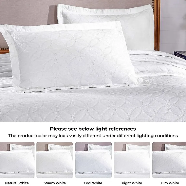 SUPERIOR® Serenity Cotton Matelasse Textured Jacquard Bedspread with Shams