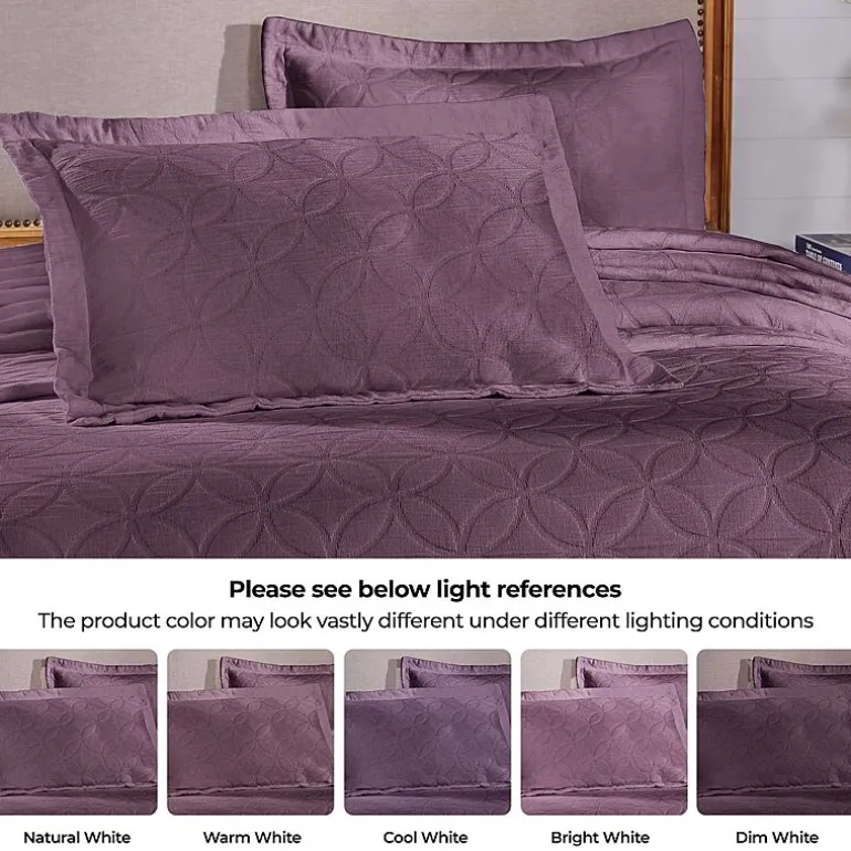 SUPERIOR® Serenity Cotton Matelasse Textured Jacquard Bedspread with Shams