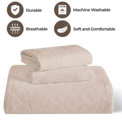 SUPERIOR® Serenity Cotton Matelasse Textured Jacquard Bedspread with Shams