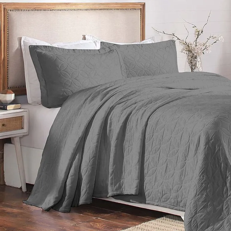 SUPERIOR® Serenity Cotton Matelasse Textured Jacquard Bedspread with Shams