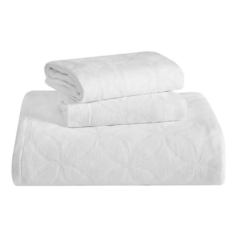 SUPERIOR® Serenity Cotton Matelasse Textured Jacquard Bedspread with Shams