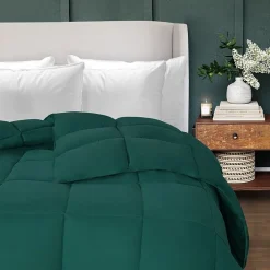 SUPERIOR® Solid All Season Plush Microfiber Down Alternative Hypoallergenic Comforter
