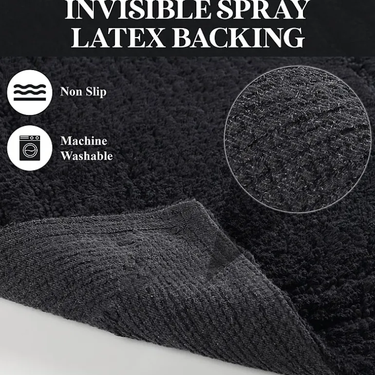 SUPERIOR® Solid Cotton 2-Pc Bath Rug