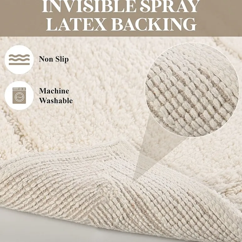SUPERIOR® Solid Cotton 2-Pc Bath Rug