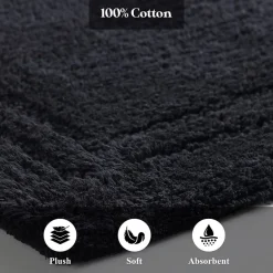 SUPERIOR® Solid Cotton 2-Pc Bath Rug