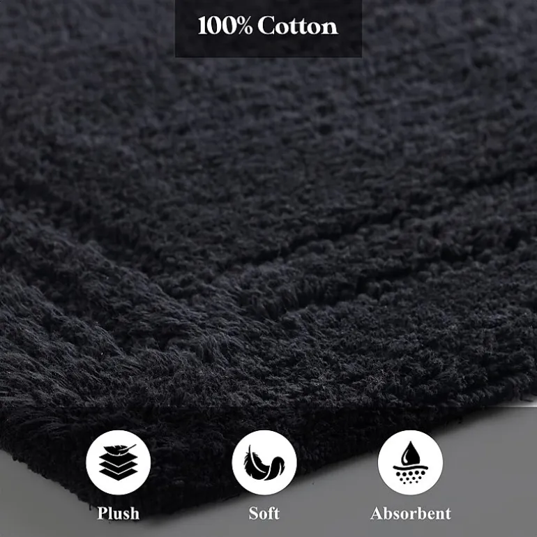 SUPERIOR® Solid Cotton 2-Pc Bath Rug