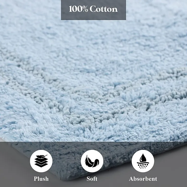SUPERIOR® Solid Cotton 2-Pc Bath Rug
