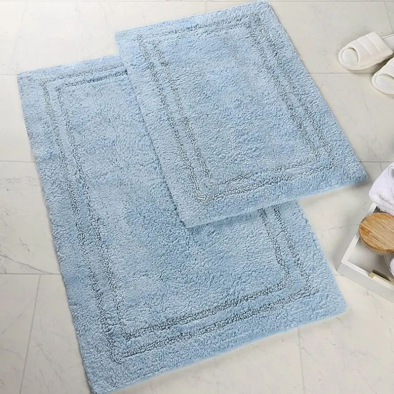 SUPERIOR® Solid Cotton 2-Pc Bath Rug