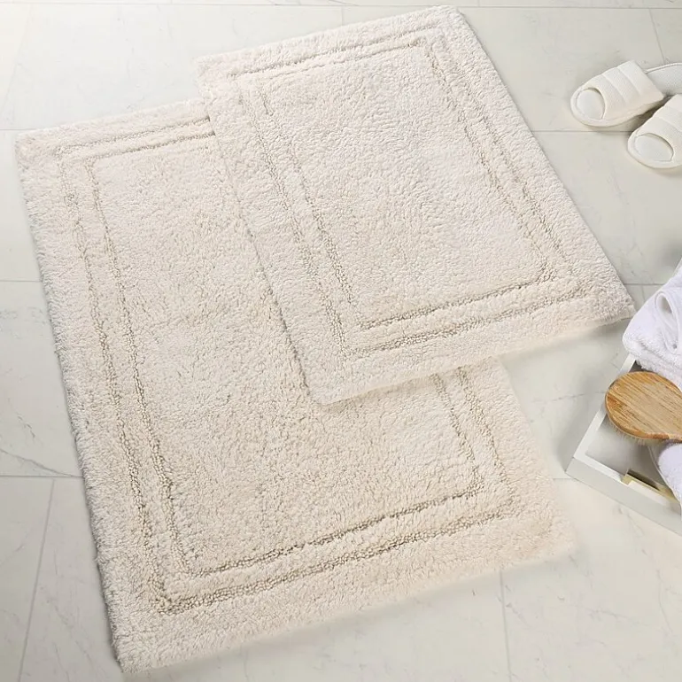 SUPERIOR® Solid Cotton 2-Pc Bath Rug