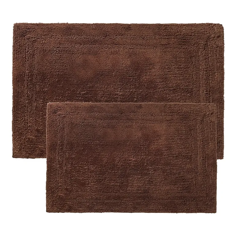 SUPERIOR® Solid Cotton 2-Pc Bath Rug