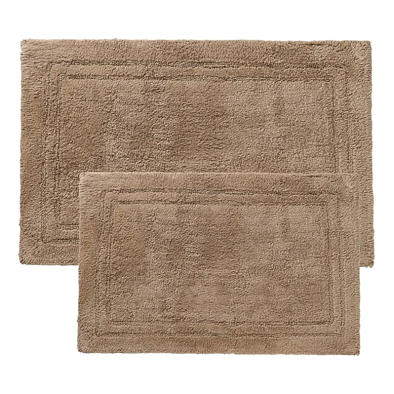 SUPERIOR® Solid Cotton 2-Pc Bath Rug