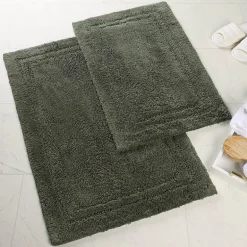 SUPERIOR® Solid Cotton 2-Pc Bath Rug