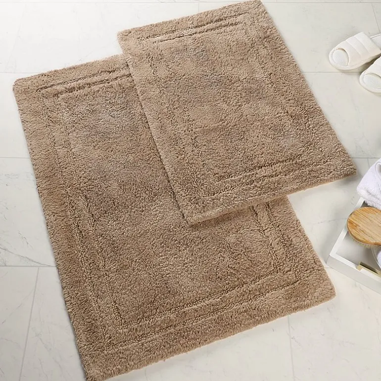 SUPERIOR® Solid Cotton 2-Pc Bath Rug