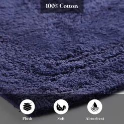 SUPERIOR® Solid Cotton 2-Pc Bath Rug