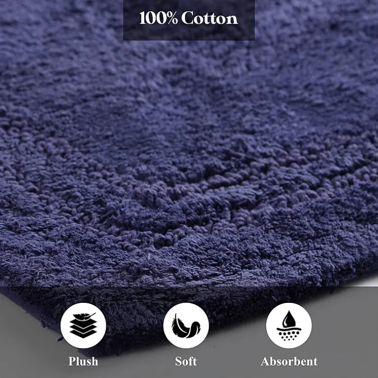 SUPERIOR® Solid Cotton 2-Pc Bath Rug