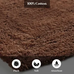 SUPERIOR® Solid Cotton 2-Pc Bath Rug
