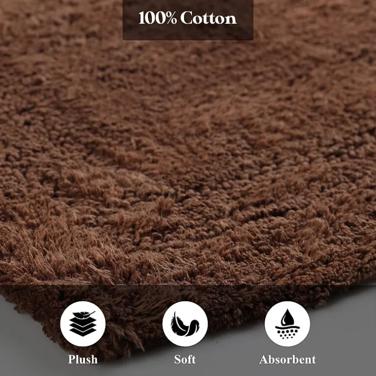 SUPERIOR® Solid Cotton 2-Pc Bath Rug