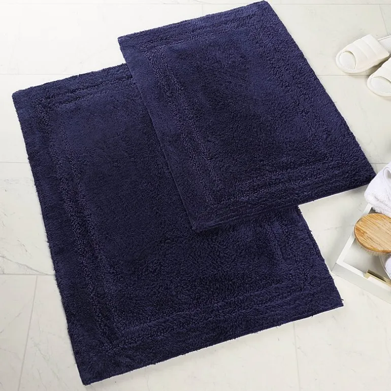 SUPERIOR® Solid Cotton 2-Pc Bath Rug