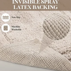 SUPERIOR® Solid Cotton 2-Pc Bath Rug