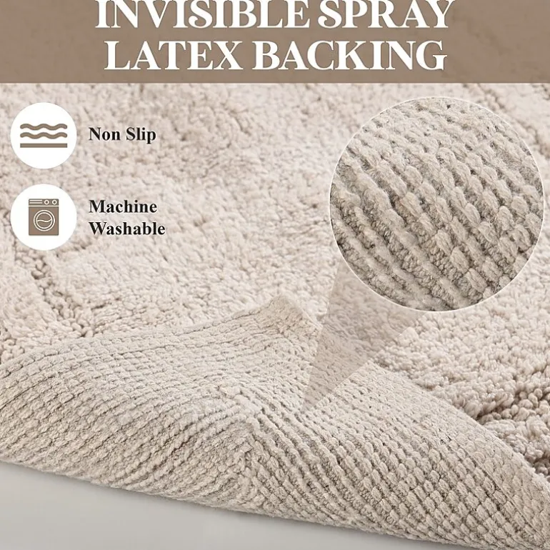 SUPERIOR® Solid Cotton 2-Pc Bath Rug