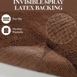 SUPERIOR® Solid Cotton 2-Pc Bath Rug
