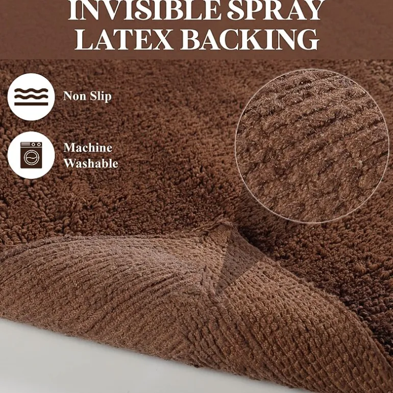 SUPERIOR® Solid Cotton 2-Pc Bath Rug