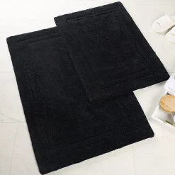 SUPERIOR® Solid Cotton 2-Pc Bath Rug