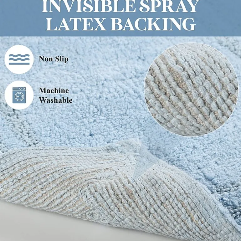 SUPERIOR® Solid Cotton 2-Pc Bath Rug