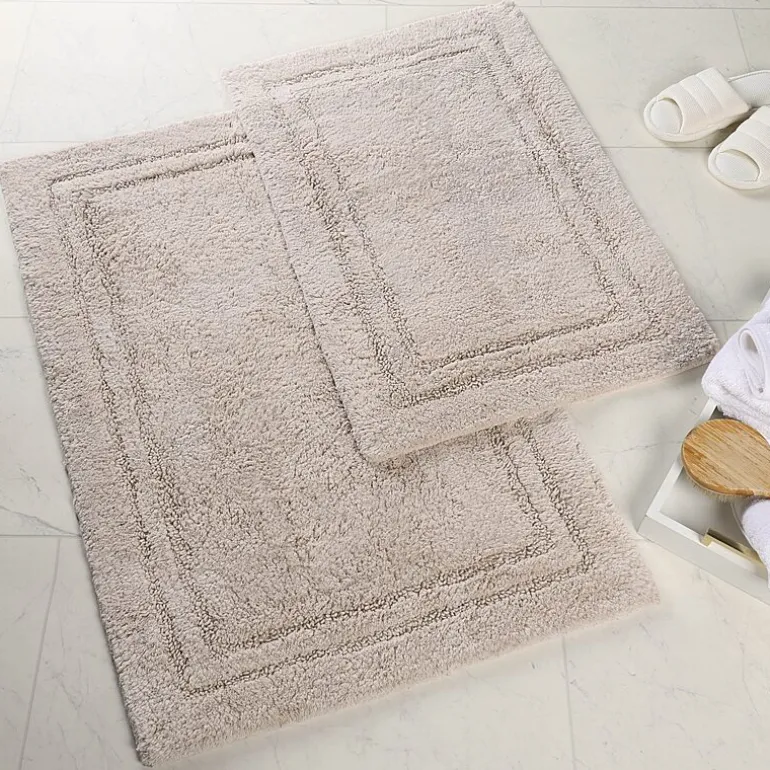 SUPERIOR® Solid Cotton 2-Pc Bath Rug