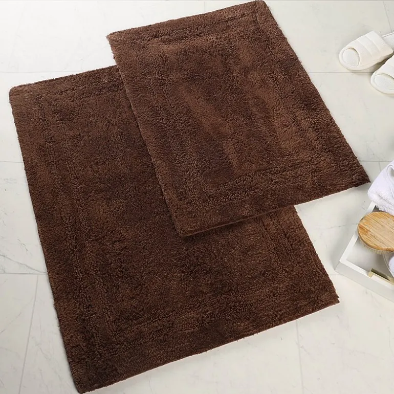 SUPERIOR® Solid Cotton 2-Pc Bath Rug