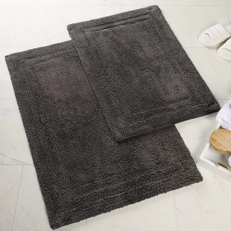 SUPERIOR® Solid Cotton 2-Pc Bath Rug