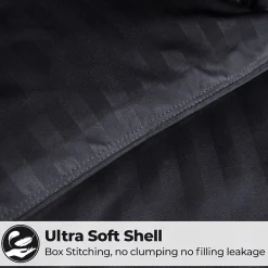 SUPERIOR® Striped All Season Plush Reversible Down Alternative Hypoallergenic Comforter