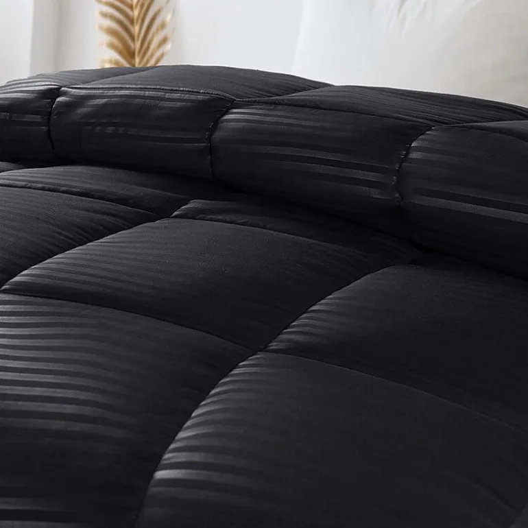 SUPERIOR® Striped All Season Plush Reversible Down Alternative Hypoallergenic Comforter