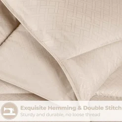 SUPERIOR® Striped All Season Plush Reversible Down Alternative Hypoallergenic Comforter