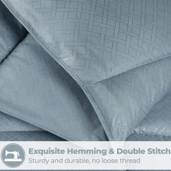 SUPERIOR® Striped All Season Plush Reversible Down Alternative Hypoallergenic Comforter
