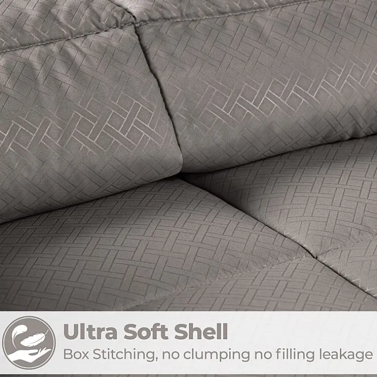 SUPERIOR® Striped All Season Plush Reversible Down Alternative Hypoallergenic Comforter