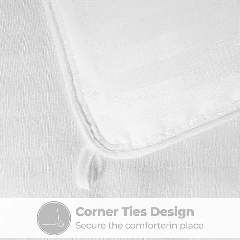 SUPERIOR® Striped All Season Plush Reversible Down Alternative Hypoallergenic Comforter