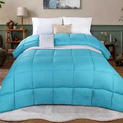 SUPERIOR® Striped All Season Plush Reversible Down Alternative Hypoallergenic Comforter