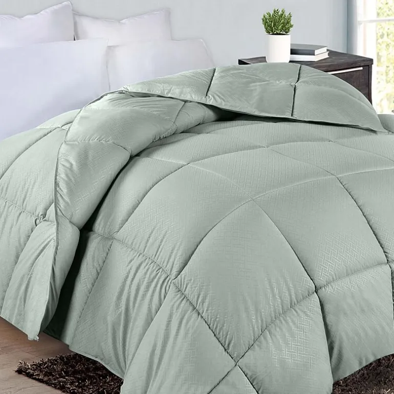 SUPERIOR® Striped All Season Plush Reversible Down Alternative Hypoallergenic Comforter