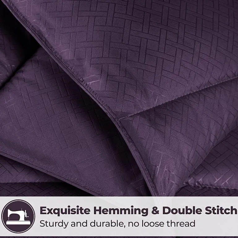 SUPERIOR® Striped All Season Plush Reversible Down Alternative Hypoallergenic Comforter