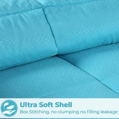 SUPERIOR® Striped All Season Plush Reversible Down Alternative Hypoallergenic Comforter