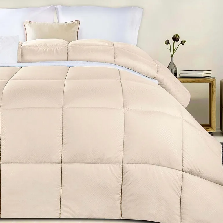 SUPERIOR® Striped All Season Plush Reversible Down Alternative Hypoallergenic Comforter