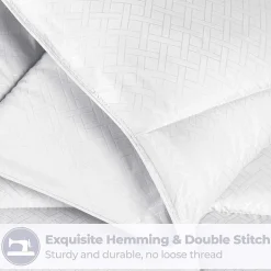 SUPERIOR® Striped All Season Plush Reversible Down Alternative Hypoallergenic Comforter