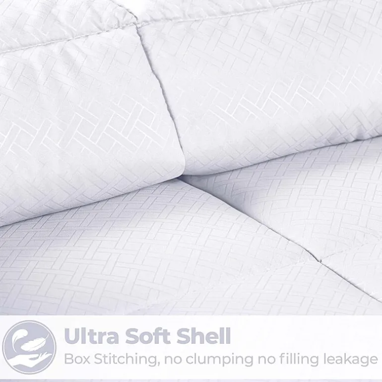 SUPERIOR® Striped All Season Plush Reversible Down Alternative Hypoallergenic Comforter